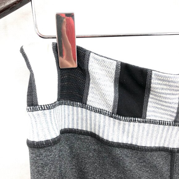 vintage LULULEMON Mid-Rise Yoga Pants slight bootcut legging Pocket Gray 8 - Picture 2 of 10